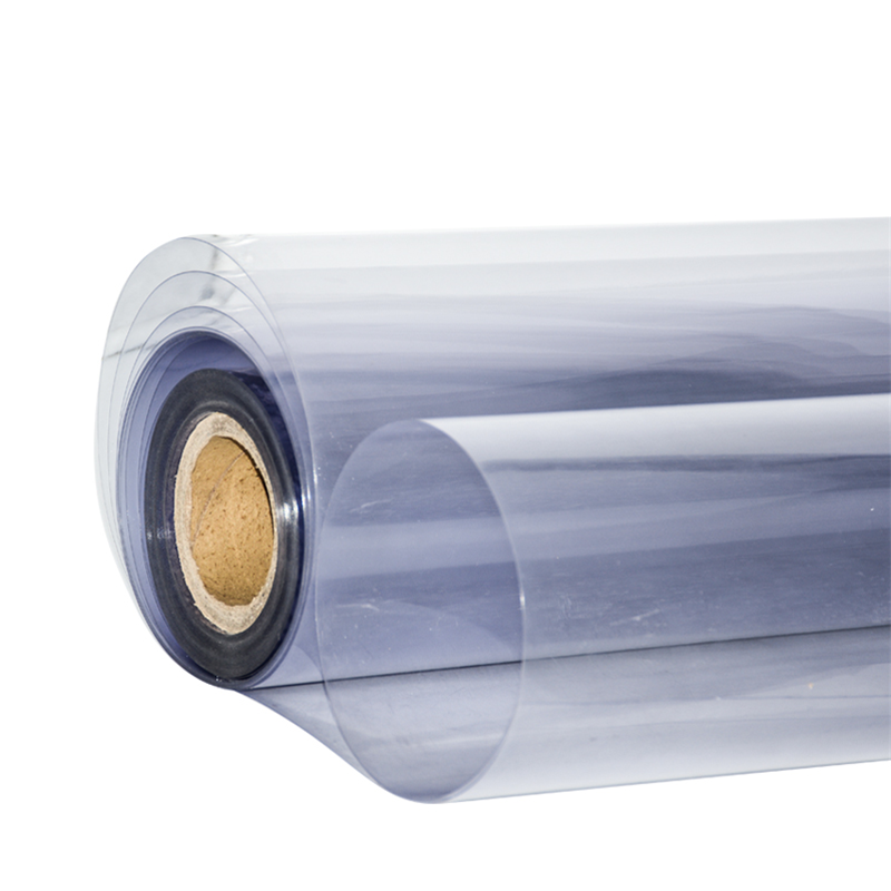 1mm rigido transparente no tóxico PVC rollo de hoja de plástico azul