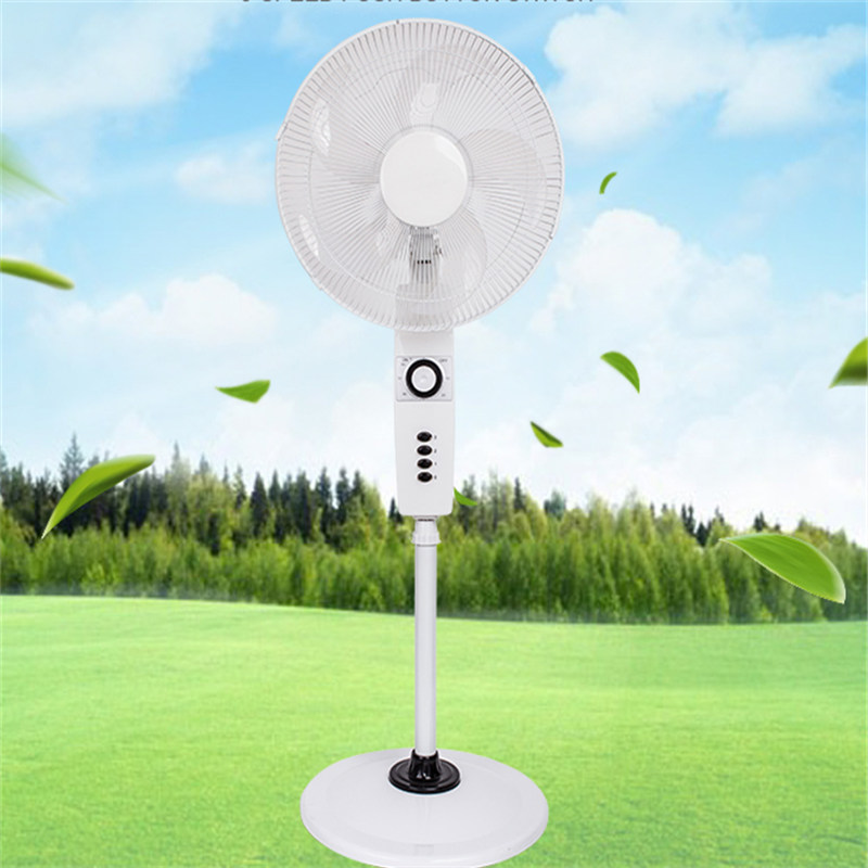 16 pulgadas (40 cm) y 18 pulgadas (45 cm) Ventilador de plástico Ventilador de pie Ventilador de pedestal con base redonda estable