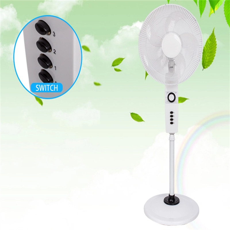 16 pulgadas (40 cm) y 18 pulgadas (45 cm) Ventilador de plástico Ventilador de pie Ventilador de pedestal con base redonda estable