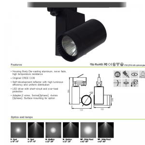 Cilindro de diseño pista colgante proyector iluminación de la pista interior de la pared