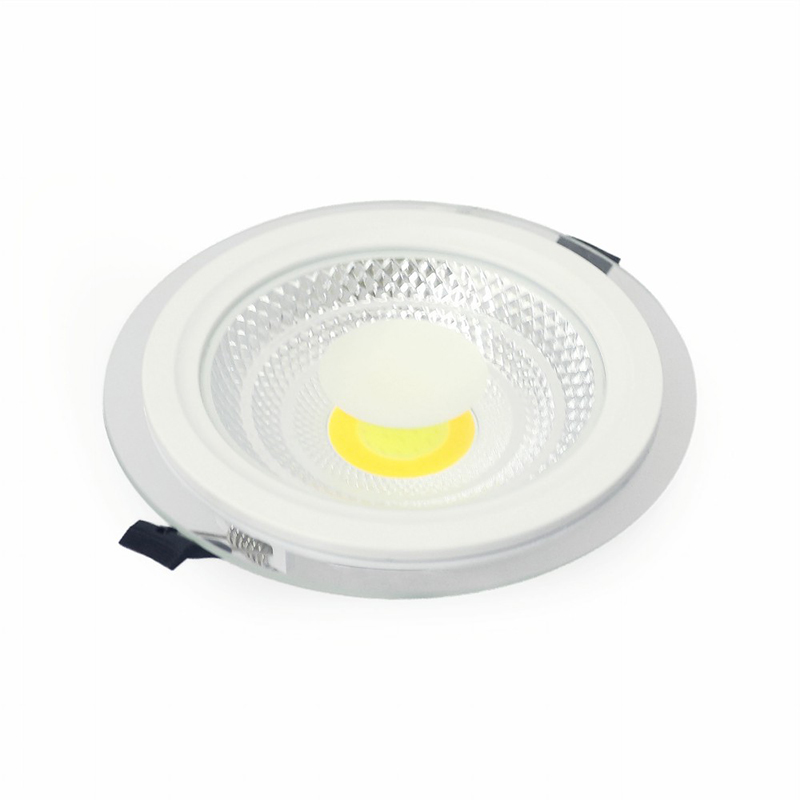 3 colc temp redondas y cuadradas de cristal empotrado luz de punto