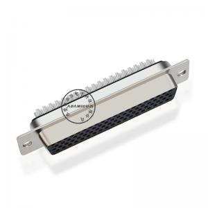 Conector electrónico hembra d sub 78 pin densidad de soldadura