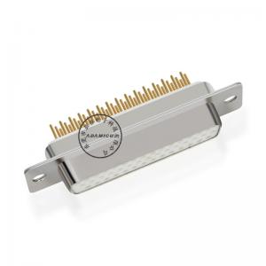 montaje en panel d conector sumergido recto de 44 pines