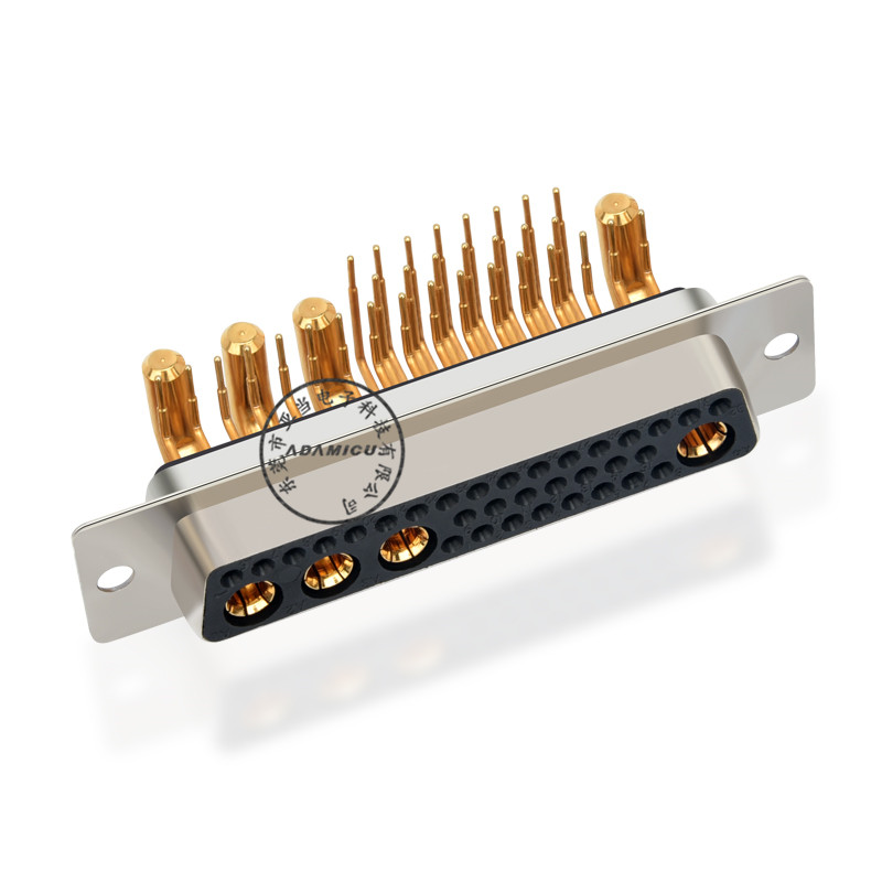 Conector en ángulo de clavija de soldadura de alta corriente 36W4