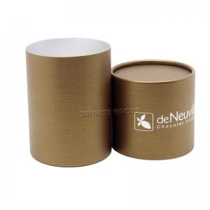 Caja de embalaje de chocolate de regalo redonda de lujo impresa de lujo