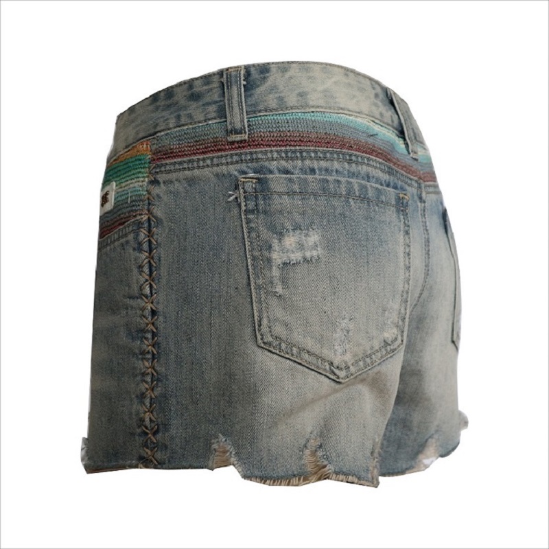 bonito diseño rip denim short WS001