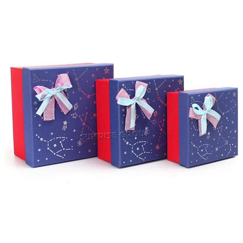 Papel Impreso Custom Christmas Gift Collection Caja de regalo de empaquetado del caramelo