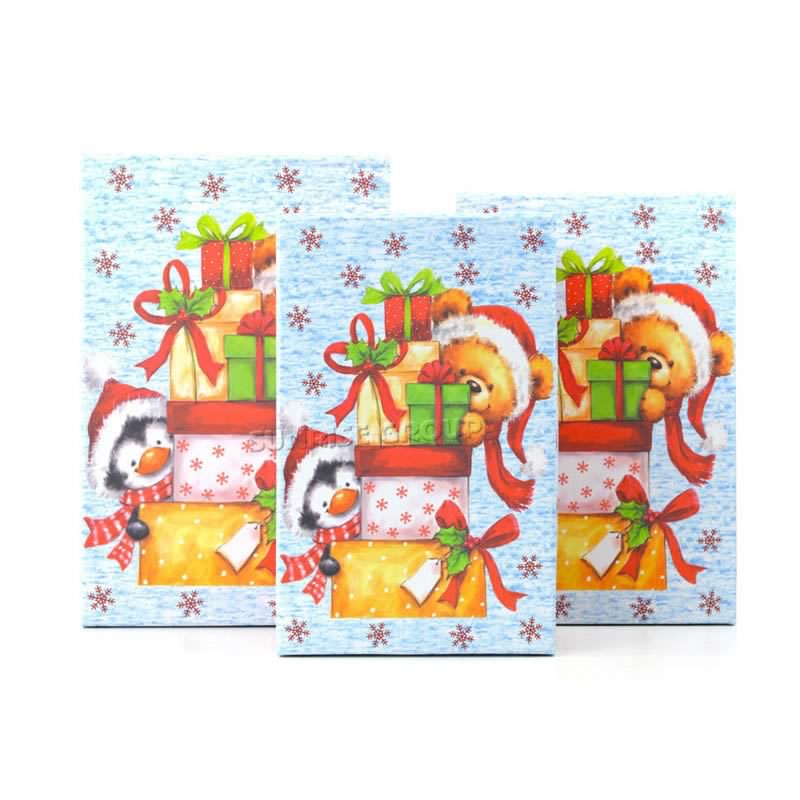 Caja de empaquetado de papel de la colección de regalos de Navidad de diferentes tamaños
