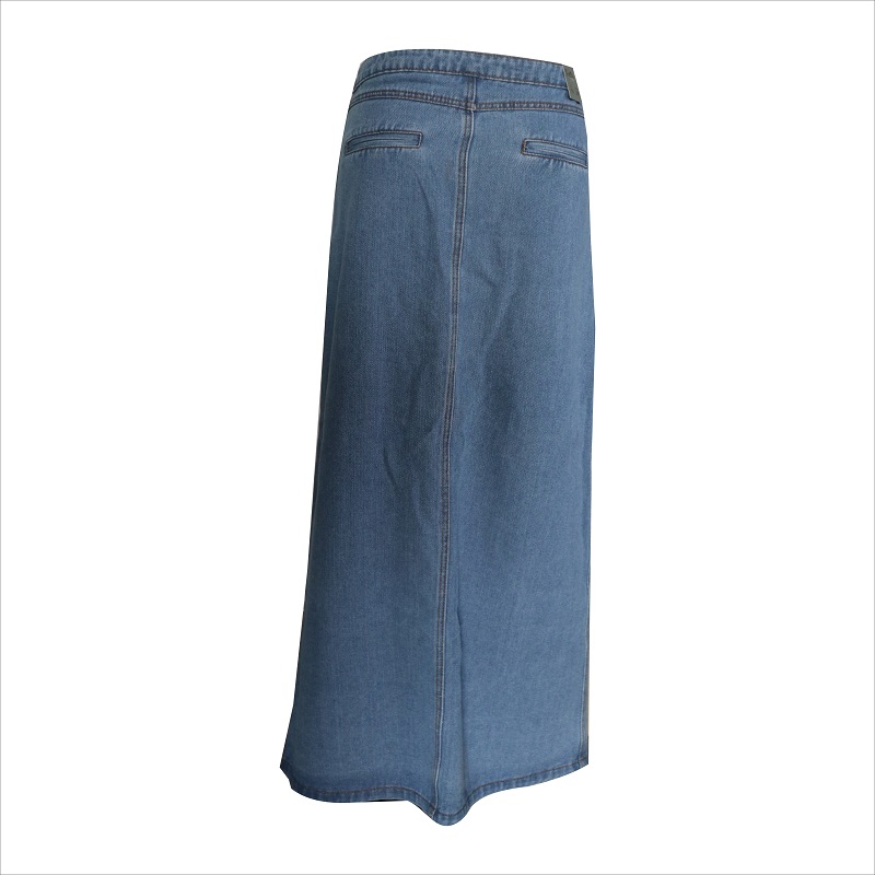 botón delantero falda larga WS10118