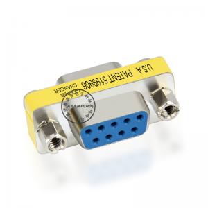 Adaptador del cambiador de género de 9 pin d sub female serial rs232