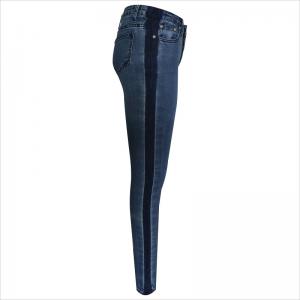 contraste de la moda lavado jeans ajustados WS10122