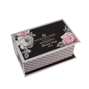 libro de logotipo de estampado en caliente en forma de plegado caja de regalo de cierre magnético rígido