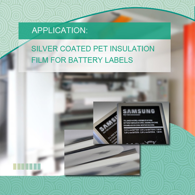 Película aislante para mascotas con recubrimiento de plata individual para batería móvil Samsung