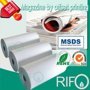 Rph-100 Papel sintético BOPP blanco para materiales de revista impresos en offset