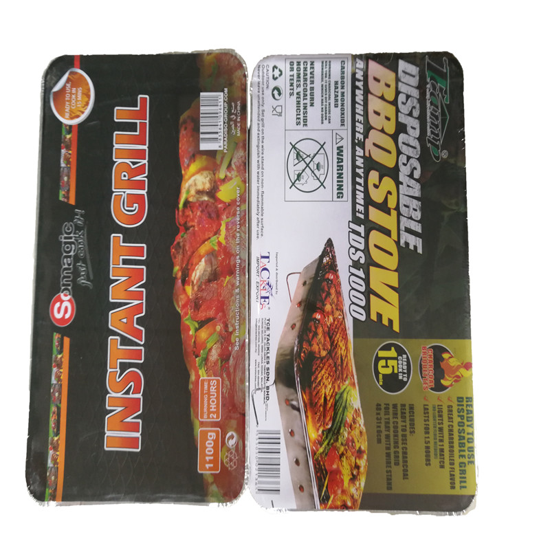 Parrilla instantánea portátil desechable mini parrilla bbq