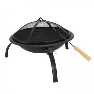 Bajo precio 21.5 pulgadas portátil de hierro fundido Bbq pozo de fuego plegable