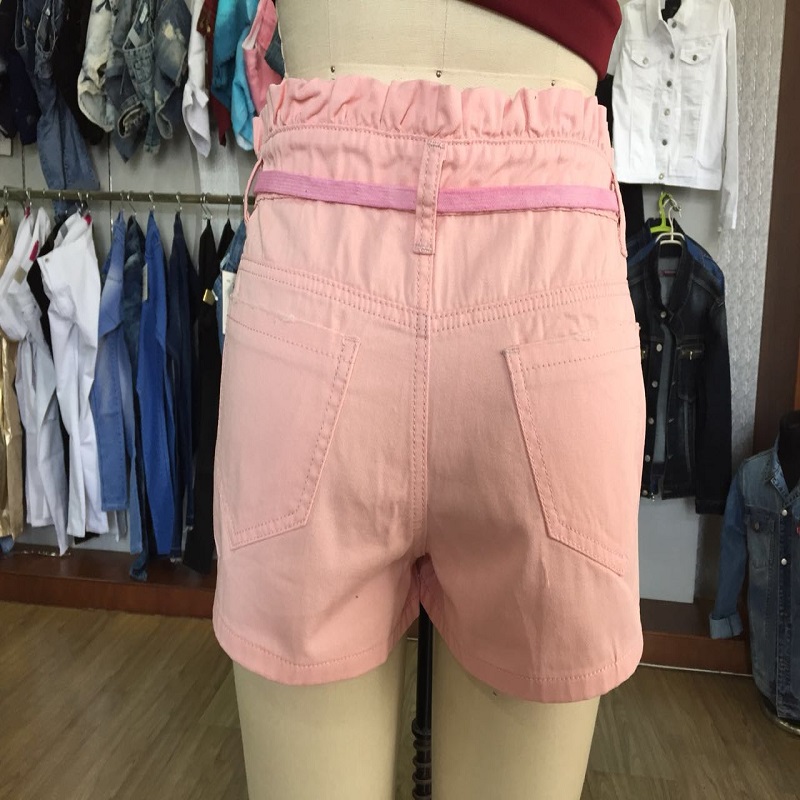 pantalones cortos de jean rosa mujerWS101129