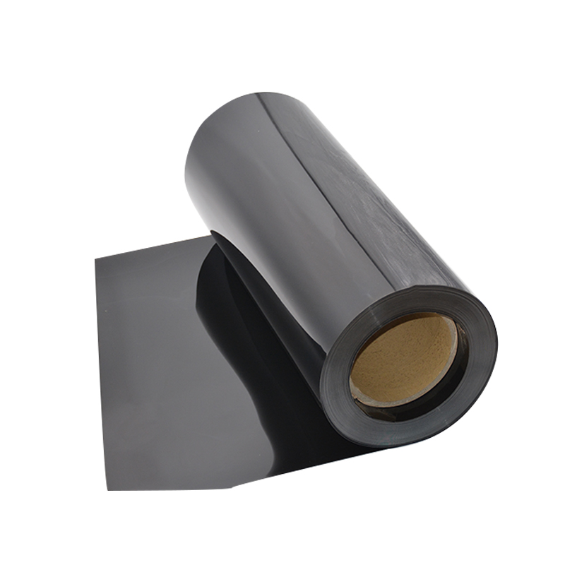 Hoja de plástico fino de PVC flexible de alto brillo, 0.15 mm, negro