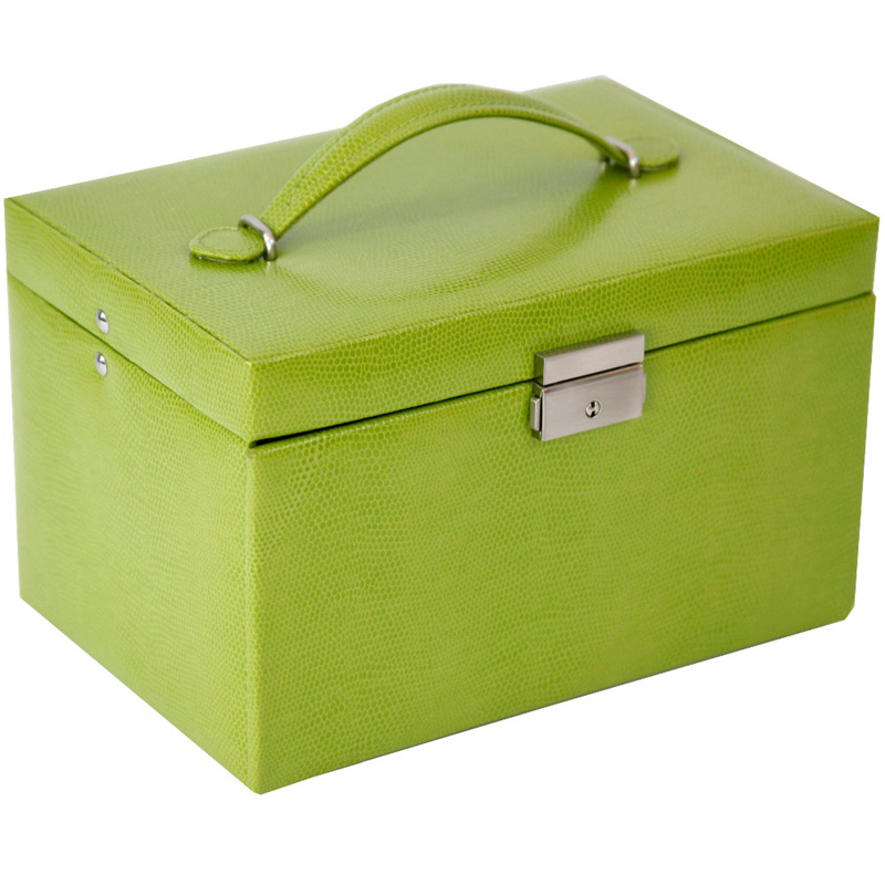 caja de joyas de cuero sintético