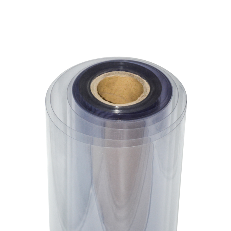 Película de plástico rígido transparente de 0,3 mm para rollos