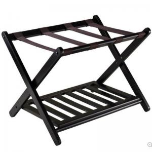 portaequipajes de madera con estante