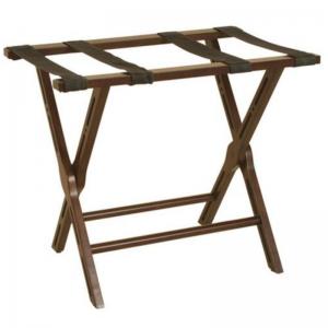 portaequipajes de madera con estante