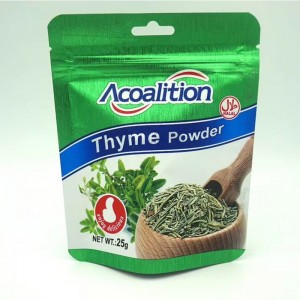 Bolsa plástica inferior redonda de la comida de la bolsa del ziplock con el agujero