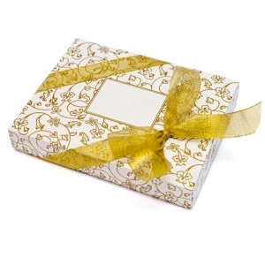 Caja de regalo de papel de grado alimenticio caja de chocolate caja de galletas