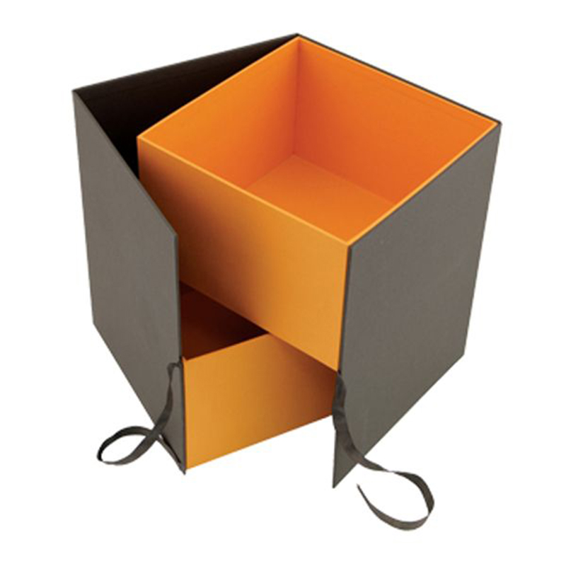 Caja de embalaje de regalo personalizada de alta calidad rotativa hecha a mano