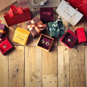 Caja de empaquetado del regalo de lujo elegante de la joyería de papel