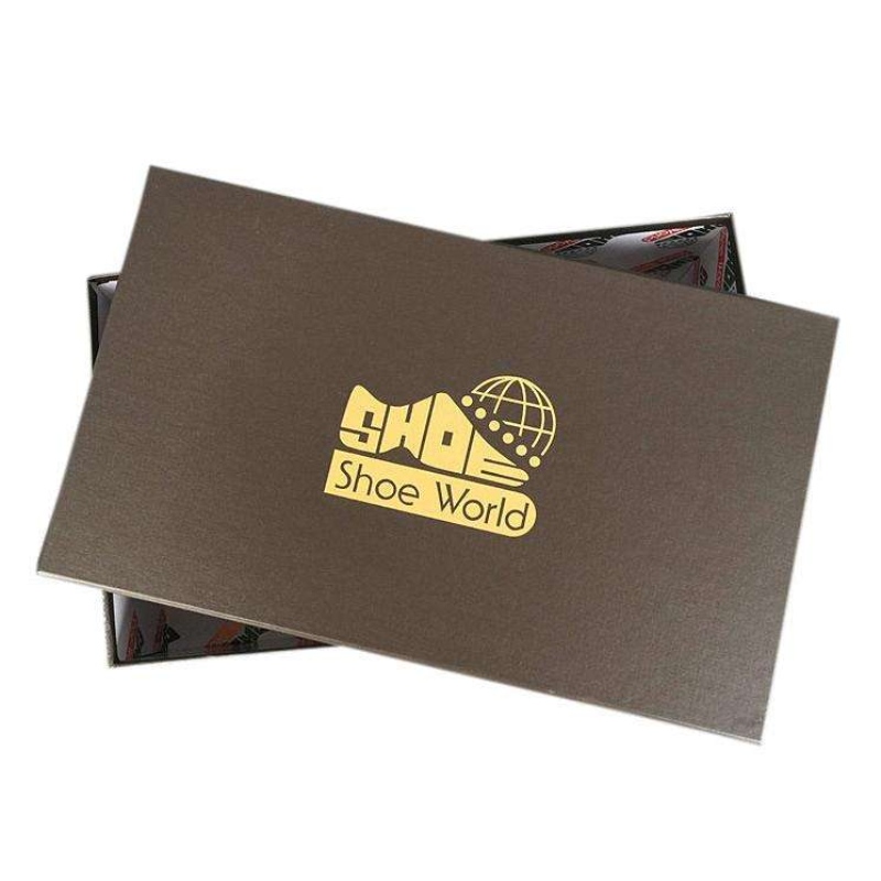 caja de zapatos estampada caliente de la caja del zapato de la hoja del goil