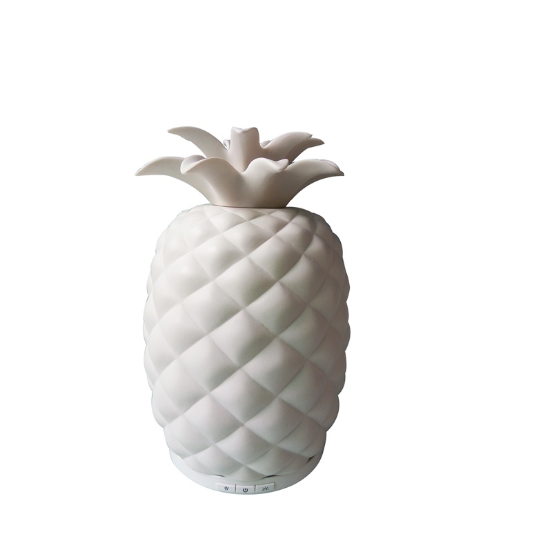 2018 nuevos inventos único piña en forma de difusor de aroma de cerámica