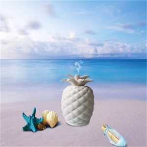 2018 nuevos inventos único piña en forma de difusor de aroma de cerámica