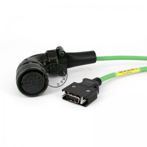 Cable eléctrico de alto voltaje Cable eléctrico flexible del codificador del servomotor Delta