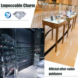 Personalice la exhibición de la joyería, el gabinete de exhibición y el escaparate de lujo para la joyería.