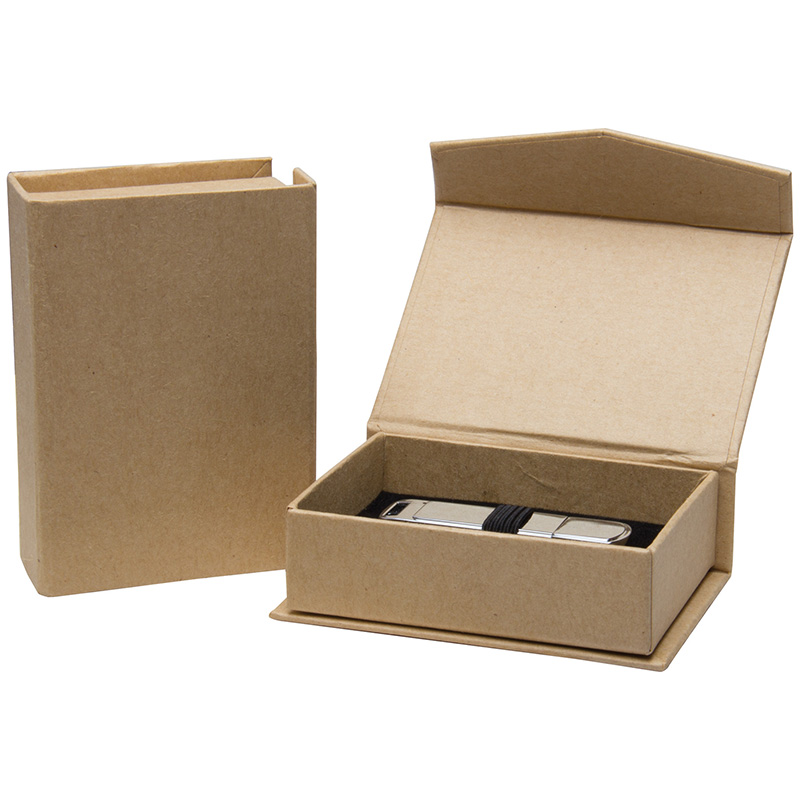 Caja de papel Kraft rígido personalizado para el empaquetado de bolsitas de té
