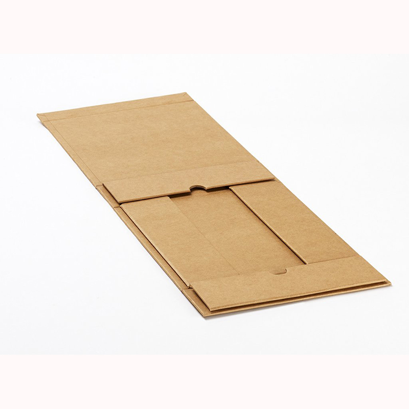 Caja de papel kraft reciclado rígida plegable