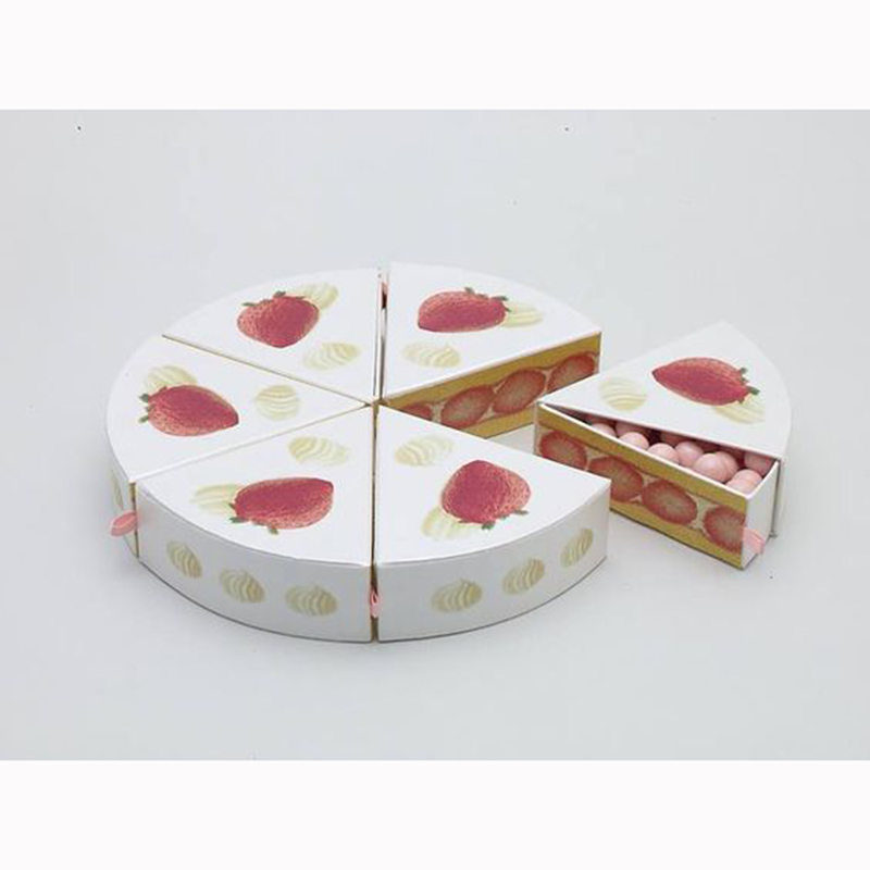 Bonita caja de cartón con forma de diseño para dulces