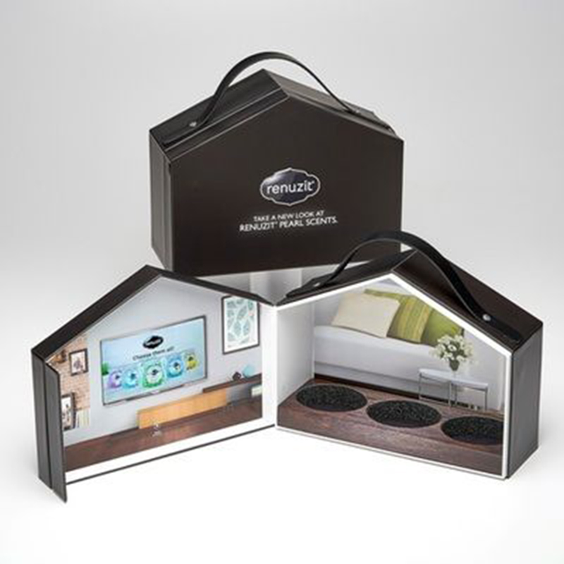 Caja de regalo hecha a mano de PVC ventana personalizada.