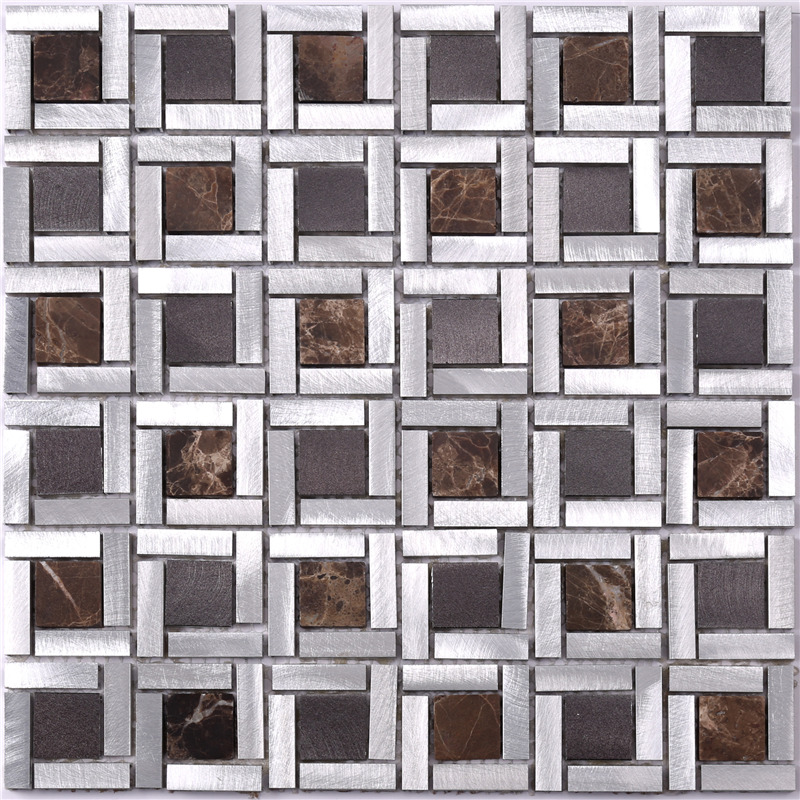 Azulejo de mosaico de revestimiento de pared exterior de mármol de decoración