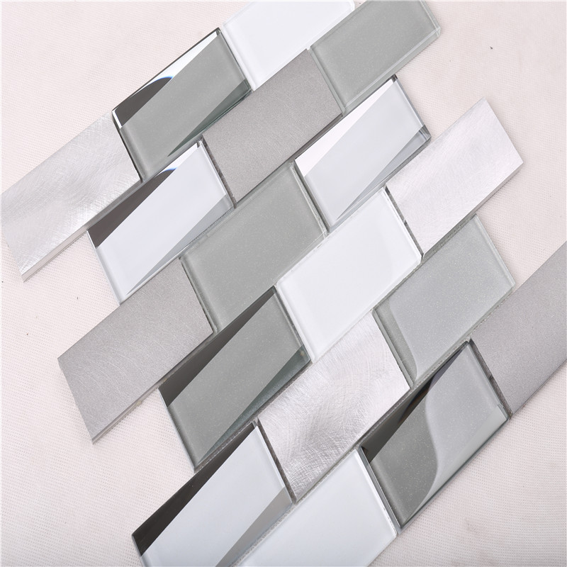 HMB13 mejor moda Linear Glass Filipinas cocina Backsplash