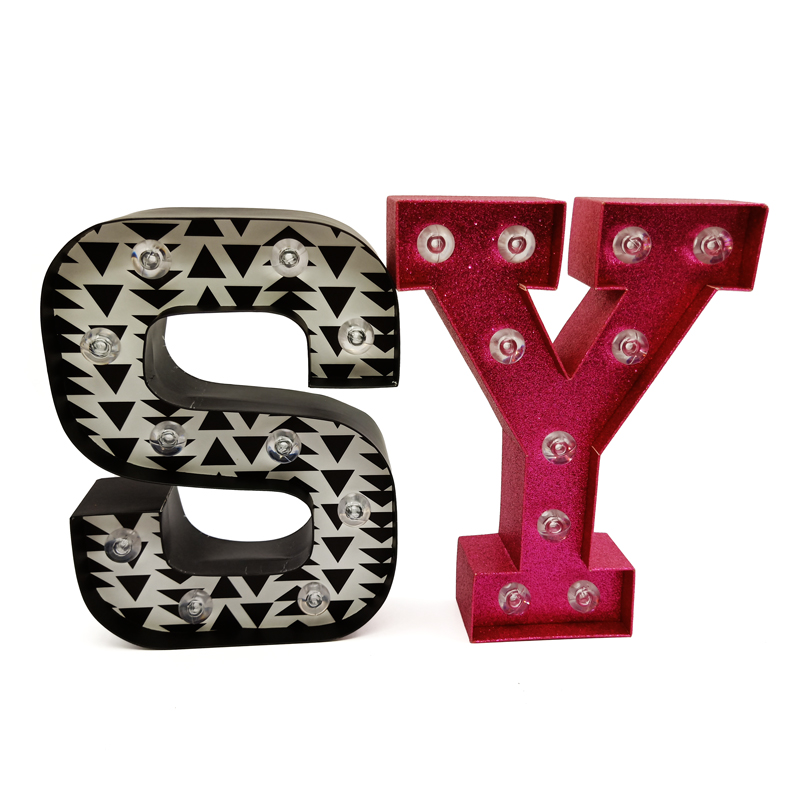 Cajas de flores de embalaje de regalo con forma de letra única A-Z de lujo con logotipo personalizado