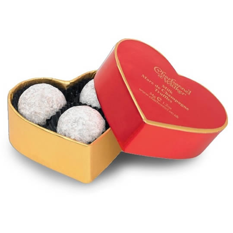 Caja de cartón de empaquetado del regalo de la forma de lujo del corazón