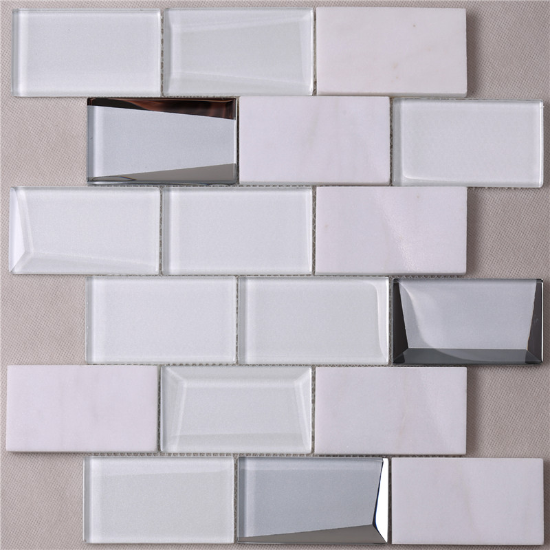 HMB48 Azulejos autoadhesivos de la pared del mosaico 3d del cubo 3d del nuevo diseño