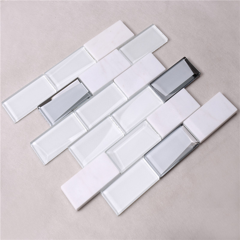 HMB48 Azulejos autoadhesivos de la pared del mosaico 3d del cubo 3d del nuevo diseño