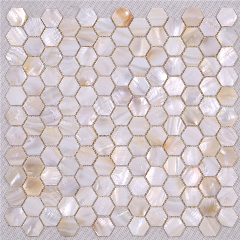 BK18 China que fabrica las tejas de mosaico púrpuras naturales de Backsplash de Seashell de la concha marina