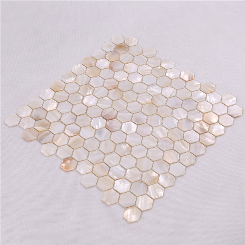 BK18 China que fabrica las tejas de mosaico púrpuras naturales de Backsplash de Seashell de la concha marina