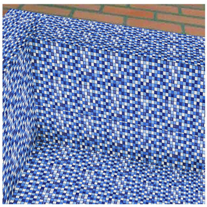 Azulejos de mosaico de vidrio cuadrados antideslizantes HXB104 para azulejos de mosaico de piscina baratos azules