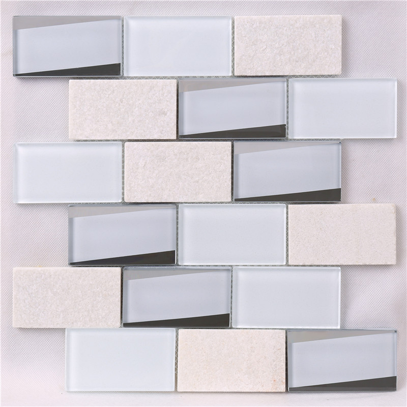 HMB01 Decoración Blanco Cocina Backsplash Mosaico Pared Azulejos Cocina Lanka Azulejo Precio