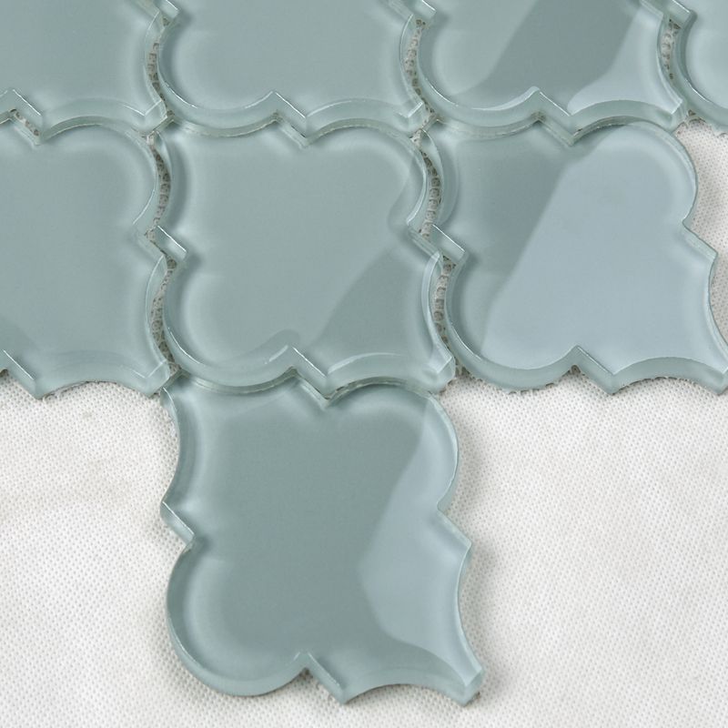 Azulejo de la pared de Backsplash de la cocina del vidrio de mosaico Waterjet del farol del Arabesque del último diseño